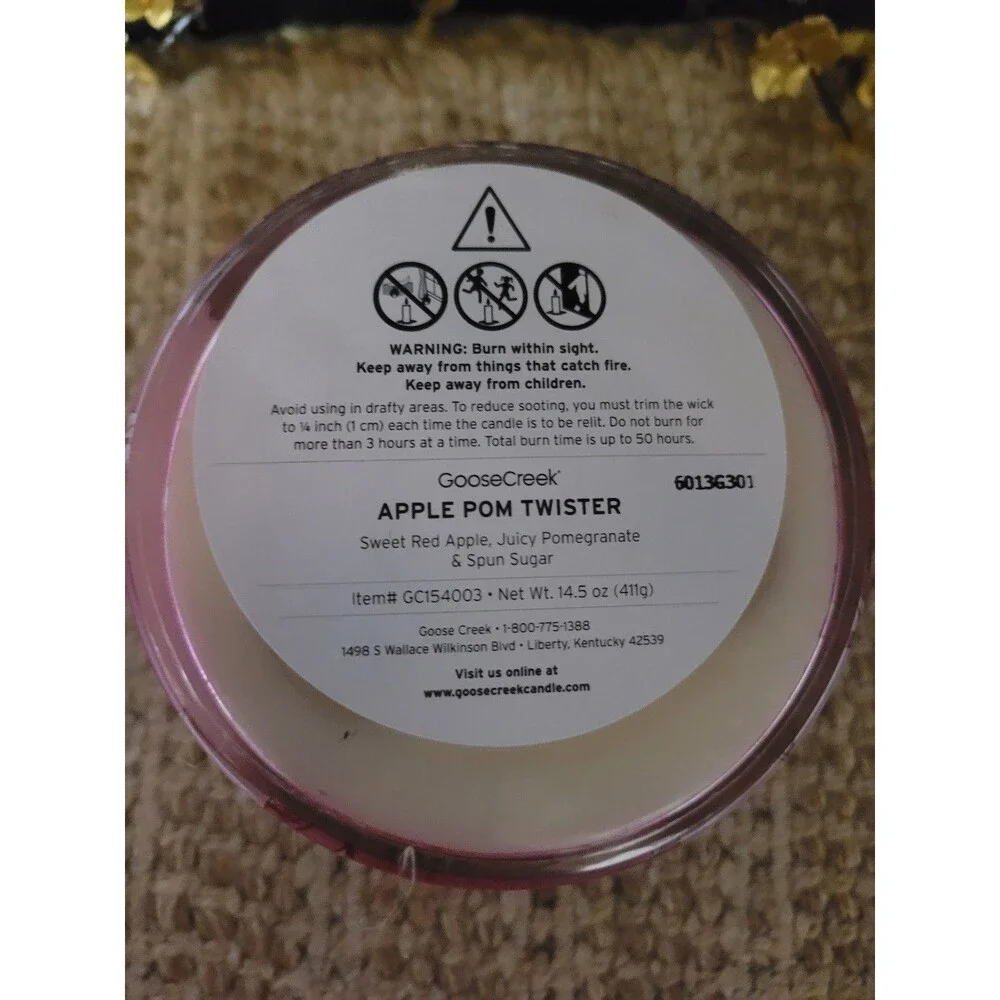 Apple Pom Twister - Goose Creek 3-wick Candle